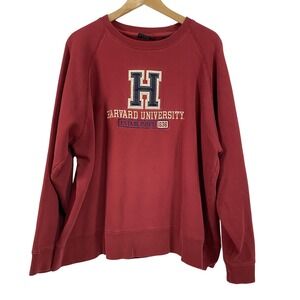 Harvard University Sweatshirt Mens XL Crewneck Jones Mitchell Pullover Embroider